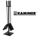 Kaminer PK012 Fireplace Tool Set 4-in-1, Black