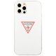 Guess iPhone 12 / 12 Pro Case Triangle Collection, White