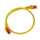 Сетевой кабель Maclean MCTV-300 UTP Cat6 Patchcord, 0.5м, желтый