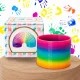 Rainbow Magic Spring Toy for Kids with Emojis, 6.5 cm