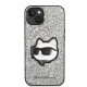 Karl Lagerfeld iPhone 14 Plus Case Glitter Choupette Silver