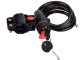 Bike Lock with Key – Strong Steel Cable Security, Black