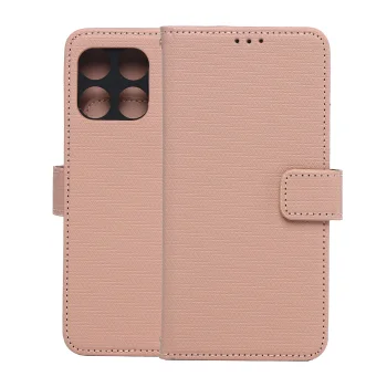 Smart Triangle Wallet Case for Motorola Edge 70, Pink
