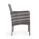 MultiGarden Garden Furniture Set, 2 Chairs and Table, Grey