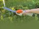 Cordless Grass and Shrub Shears 2-in-1, White/Orange