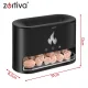 Ultrasonic Air Humidifier and Aroma Diffuser Zortiva 250ml with Flame Effect, Black
