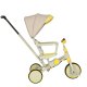 Kids Baby Trolley Bike Tricycle Stroller Buggy TRIKE FIX V4, Gray-Yellow