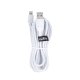 Maxlife USB to Apple iPhone Lightning Cafule Data Charging Cable, 2A, 3m, White