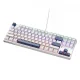 Machenike K500B-B87 Wired Mechanical Gaming Keyboard, Red Switch, White