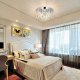 Glamour Crystal Ceiling Lamp ZD78A, Chrome