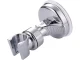 Shower Head Holder with Suction Cup and Rotating Head Chrome