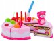 Toy Birthday Cake Cutting Play Food Set with LED Candle, 80 Pieces