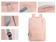 Large City School Backpack with USB Port 18-20L Laptop Bag, Pink