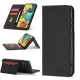 Magnet Card Case Wallet Flip Cover for Samsung Galaxy A12 5G, Black