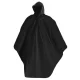 Trizand Rain Poncho with Hood, Black