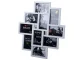 Large 3D Photo Frame for 10 Photos, White