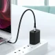 Dudao L10C USB-C to USB-C PD Cable 100W 5A 0.23m - Black