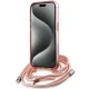 Karl Lagerfeld iPhone 15 Pro Max Case IML Crossbody Monogram, Pink