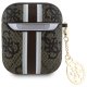 Guess AirPods 1 / 2 Case 4G Printed Stripes Charm, Brown