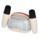 Karaoke Set with Bluetooth Speaker, RGB LED, 2 Microphones, USB