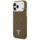 Guess Triangle Logo MagSafe Phone Case Cover iPhone 17 Pro Max - brown