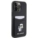 Karl Lagerfeld Saffiano Cardslot Case for iPhone 15 Pro Max, Black