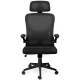 Sofotel Brass Ergonomic Mesh Office Chair, Black