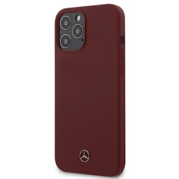 Mercedes Silicone Line Case for Apple iPhone 12 Pro Max, Red