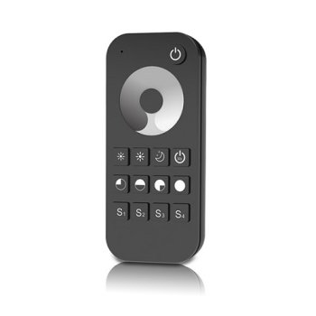 RT1 Single Color LED Remote Control - 1 Zone RF 2.4GHz Dimmer with Touch Wheel