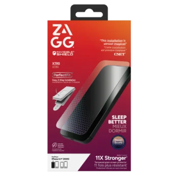 ZAGG Invisibleshield Glass XTR5 screen protector with graphene and blue light filter iPhone 17