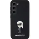 Karl Lagerfeld Samsung Galaxy S24 Case Silicone Ikonik Metal Pin, Black