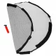 Roundnet Game Set with Round Net and 2 Balls, 90 cm, Black/Yellow