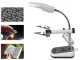Helping Hand Magnifier 3.5x 10x with 5 LED Light for Soldering