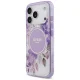 Guess IML Flower & Tonal Circle MagSafe Phone Case Cover iPhone 17 Pro - purple