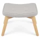 Norse Sofotel Upholstered Footstool, Light Grey