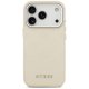 Guess Peony Hot Stamp Script MagSafe Phone Case Cover iPhone 17 Pro - Beige