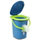 GreenBlue GB320BL Portable Toilet, 19L, Teal/Lime