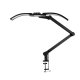 Glow L05 Curved Manicure Treatment Desk Lamp with Clamp, Black