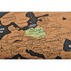 World Map Scratch Card Poster Best Gift for Traveler 23442 (with Accessories)