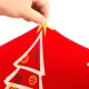 Universal Christmas Chair Cover, Red with Trees