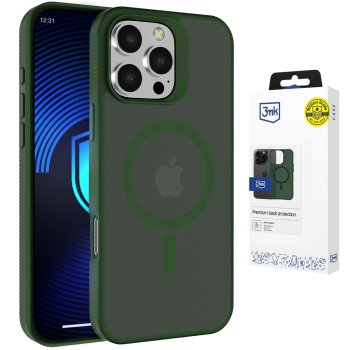 3mk Smoke MagPhone Case Cover iPhone 16 Pro Max - Green-Translucent