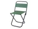 Folding Camping and Fishing Chair with Backrest, Green