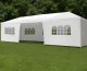 Dārza telts un tirdzniecības paviljons MultiGarden 3x9m, balta