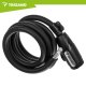 Bicycle Cable Lock 150cm 12mm Trizand, Matte Black