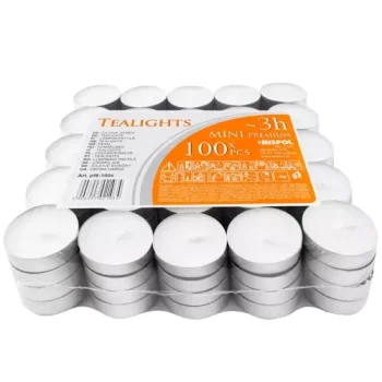 Iso Trade Tealight Candles 3h, Set of 100 pcs