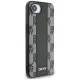 DKNY Leather Checkered Mono Pattern MagSafe Case for iPhone 16e - Black