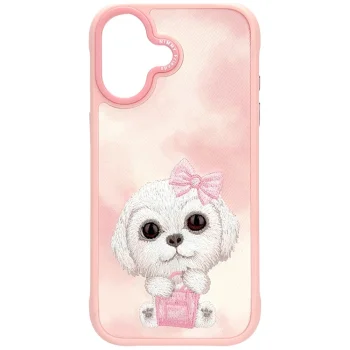 Nimmy iPhone 17 Case Big Eyed Pet 2.0 Dog, Pink