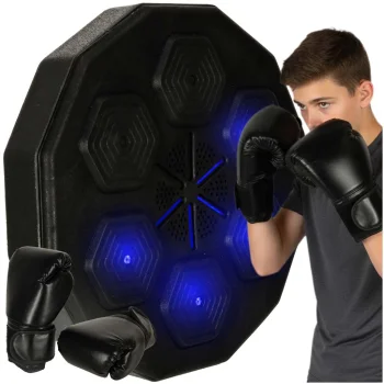 Music Boxing Machine Wall Mounted Trainer with Punching Gloves