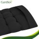 Gardlov Quilted Garden Sun Lounger Cushion, Black