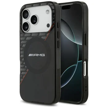 Mercedes AMG IML Double Layer Rhombs MagSafe Case for iPhone 18 Pro / 17 Pro, Black/Red